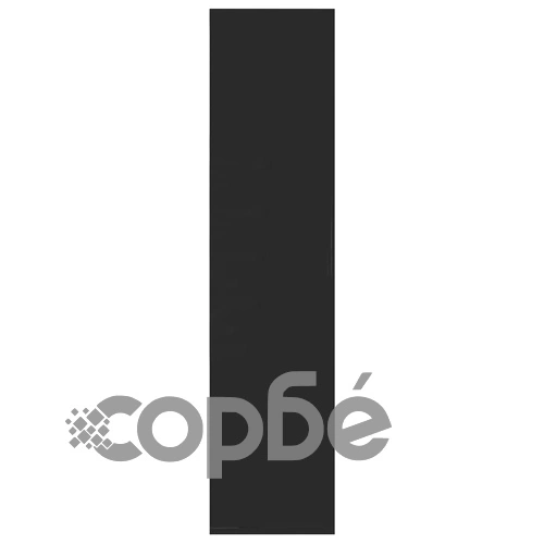 Шкаф библиотека, черен гланц, 50x25x106 см, инженерно дърво ➤ топ цена ➤ sorbe.bg