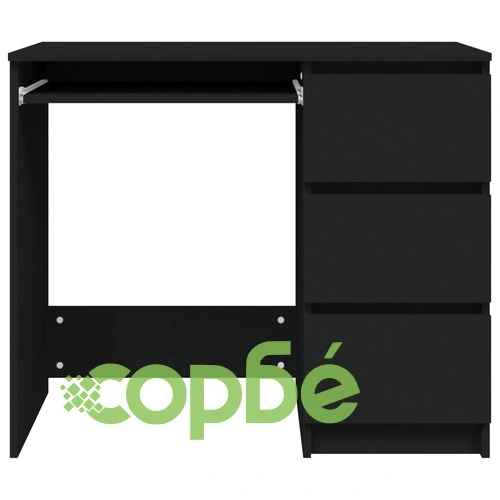 Бюро, черно, 90x45x76 см, инженерно дърво ➤ топ цена ➤ sorbe.bg