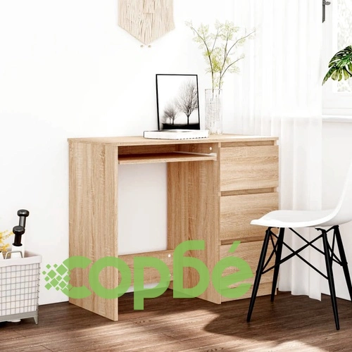 Бюро, дъб сонома, 90x45x76 см, инженерно дърво ➤ топ цена ➤ sorbe.bg