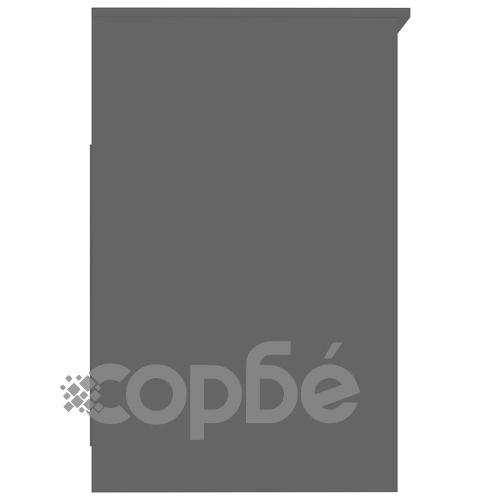 Шкаф с чекмеджета черен гланц 40x50x76 см инженерна дървесина ➤ топ цена ➤ sorbe.bg