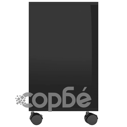 Странична маса, черен гланц, 70x35x55 см, инженерна дървесина ➤ топ цена ➤ sorbe.bg