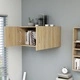 Шкаф за стена, дъб сонома, 80x39x40 см, инженерно дърво