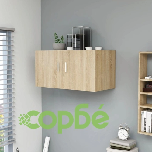 Шкаф за стена, дъб сонома, 80x39x40 см, инженерно дърво ➤ топ цена ➤ sorbe.bg