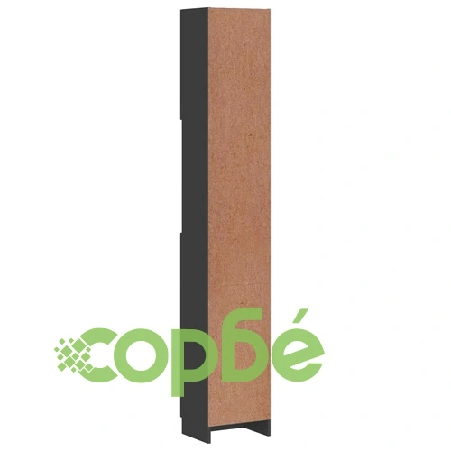 Шкаф за баня, сив, 32x25,5x190 см, ПДЧ ➤ топ цена ➤ sorbe.bg