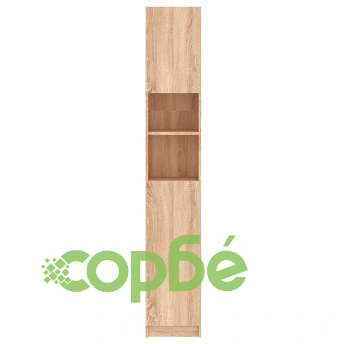 Шкаф за баня, дъб сонома, 32x25,5x190 см, инженерно дърво ➤ топ цена ➤ sorbe.bg