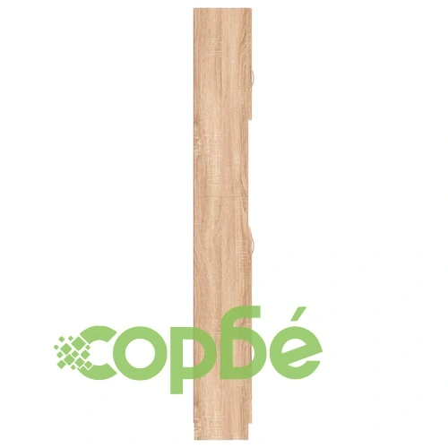 Шкаф за баня, дъб сонома, 32x25,5x190 см, инженерно дърво ➤ топ цена ➤ sorbe.bg