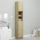 Шкаф за баня, дъб сонома, 32x25,5x190 см, ПДЧ