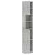 Шкаф за баня, бетонно сив, 32x25,5x190 см, инженерно дърво