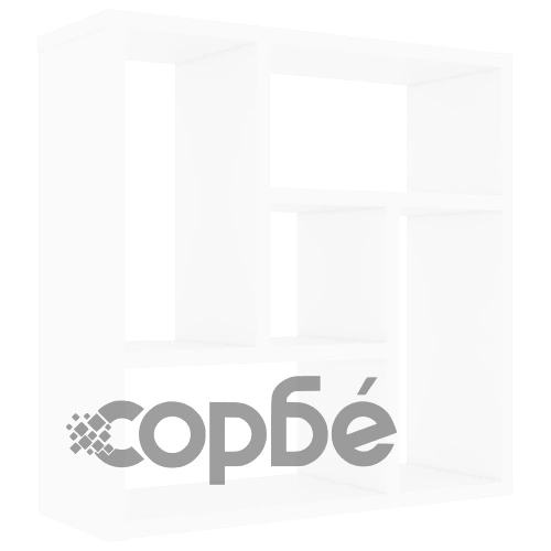 Стенен рафт, бял, 45,1x16x45,1 см, инженерно дърво ➤ топ цена ➤ sorbe.bg