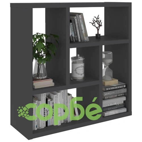 Стенен рафт, сив, 45,1x16x45,1 см, ПДЧ ➤ топ цена ➤ sorbe.bg