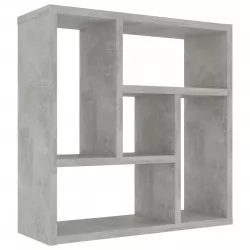 Стенен рафт, бетонно сив, 45,1x16x45,1 см, ПДЧ