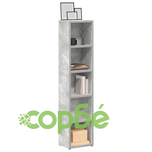 CD шкафове, 2 бр, бетонно сиви, 21x16x93,5 см, ПДЧ ➤ топ цена ➤ sorbe.bg