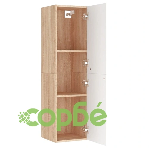 ТВ шкафове, 2 бр, бяло и дъб сонома, 30,5x30x110 см на топ цена от sorbe.bg ТВ шкафове, 2 бр, бяло и дъб сонома, 30,5x30x110 см ➤ топ цена ➤ sorbe.bg