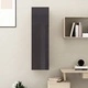 ТВ шкаф, сив гланц, 30,5x30x110 см, инженерно дърво