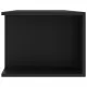 ТВ шкаф с LED осветление, черен, 135x39x30 см