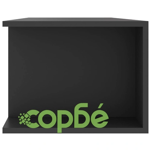 ТВ шкаф с LED осветление, сив, 135x39x30 см ➤ топ цена ➤ sorbe.bg
