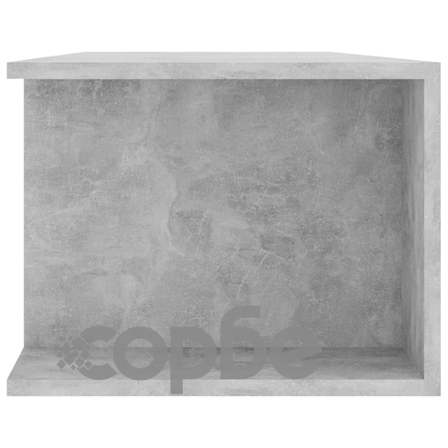 ТВ шкаф с LED осветление, бетонно сив, 135x39x30 см ➤ топ цена ➤ sorbe.bg