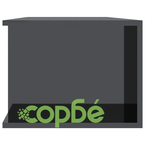 ТВ шкаф с LED осветление, сив гланц, 135x39x30 см ➤ топ цена ➤ sorbe.bg