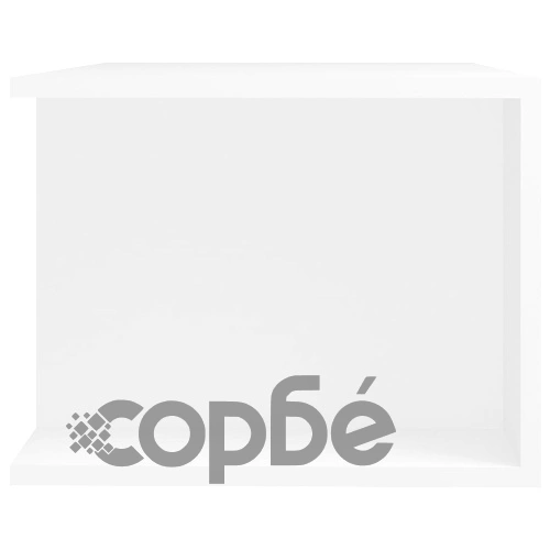ТВ шкаф с LED осветление, бял, 90x39x30 см ➤ топ цена ➤ sorbe.bg