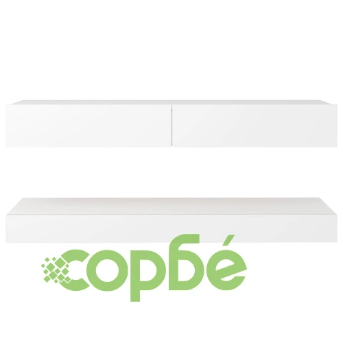 ТВ шкаф с LED осветление, бял, 120x35 см на топ цена от sorbe.bg ТВ шкаф с LED осветление, бял, 120x35 см ➤ топ цена ➤ sorbe.bg