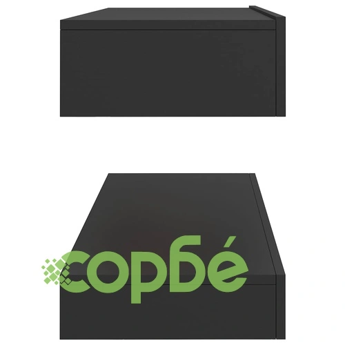 ТВ шкаф с LED осветление, сив, 120x35 см ➤ топ цена ➤ sorbe.bg