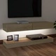 ТВ шкаф с LED осветление, дъб сонома, 120x35 см