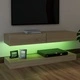 ТВ шкаф с LED осветление, дъб сонома, 120x35 см
