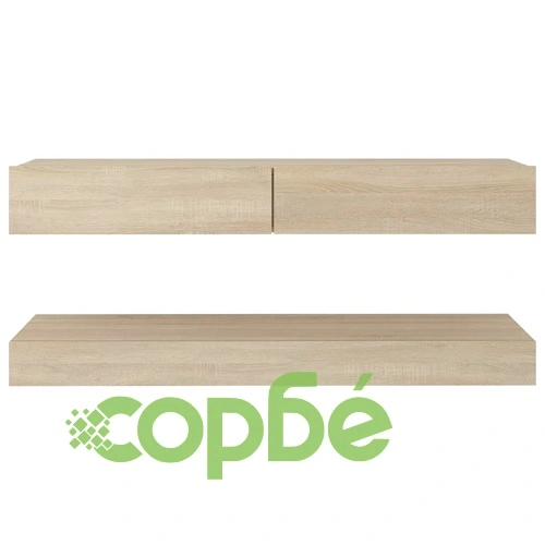 ТВ шкаф с LED осветление, дъб сонома, 120x35 см ➤ топ цена ➤ sorbe.bg
