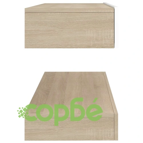 ТВ шкаф с LED осветление, бяло и дъб сонома, 120x35 см на топ цена от sorbe.bg ТВ шкаф с LED осветление, бяло и дъб сонома, 120x35 см ➤ топ цена ➤ sorbe.bg