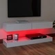 ТВ шкаф с LED осветление, бял гланц, 120x35 см ТВ шкаф с LED осветление, бял гланц, 120x35 см