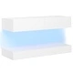 ТВ шкаф с LED осветление, бял, 90x35 см ТВ шкаф с LED осветление, бял, 90x35 см