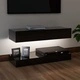ТВ шкаф с LED осветление, черен гланц, 90x35 см ТВ шкаф с LED осветление, черен гланц, 90x35 см