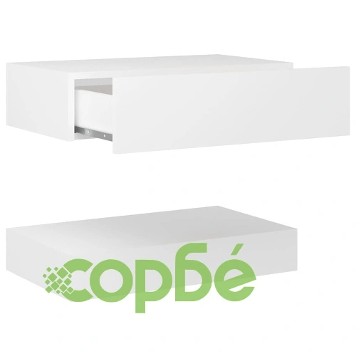 ТВ шкаф с LED осветление, бял, 60x35 см на топ цена от sorbe.bg ТВ шкаф с LED осветление, бял, 60x35 см ➤ топ цена ➤ sorbe.bg