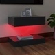 ТВ шкаф с LED осветление, сив, 60x35 см
