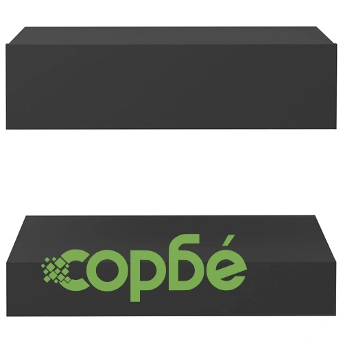 ТВ шкаф с LED осветление, сив, 60x35 см ➤ топ цена ➤ sorbe.bg