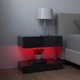 ТВ шкафове с LED осветление, 2 бр, сиви, 60x35 см