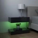 ТВ шкафове с LED осветление, 2 бр, сиви, 60x35 см