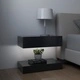 ТВ шкафове с LED осветление, 2 бр, сиви, 60x35 см
