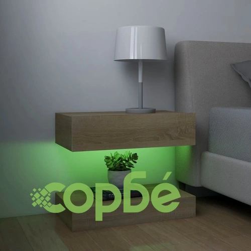 ТВ шкафове с LED осветление, 2 бр, дъб сонома, 60x35 см на топ цена от sorbe.bg ТВ шкафове с LED осветление, 2 бр, дъб сонома, 60x35 см ➤ топ цена ➤ sorbe.bg