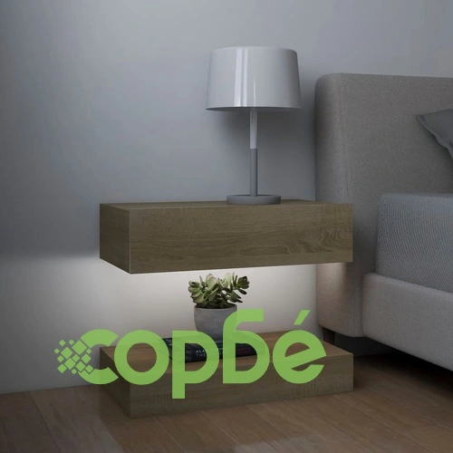 ТВ шкафове с LED осветление, 2 бр, дъб сонома, 60x35 см на топ цена от sorbe.bg ТВ шкафове с LED осветление, 2 бр, дъб сонома, 60x35 см ➤ топ цена ➤ sorbe.bg