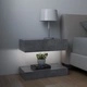 ТВ шкафове с LED осветление, 2 бр, бетонно сив, 60x35 см