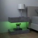 ТВ шкафове с LED осветление, 2 бр, бетонно сив, 60x35 см