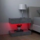 ТВ шкафове с LED осветление, 2 бр, бетонно сив, 60x35 см