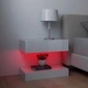 ТВ шкафове с LED осветление, 2 бр, бял гланц, 60x35 см