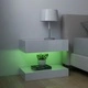 ТВ шкафове с LED осветление, 2 бр, бял гланц, 60x35 см