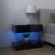 ТВ шкаф с LED осветление, черен гланц, 60x35 см ТВ шкаф с LED осветление, черен гланц, 60x35 см