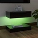 ТВ шкаф с LED осветление, черен гланц, 60x35 см ТВ шкаф с LED осветление, черен гланц, 60x35 см