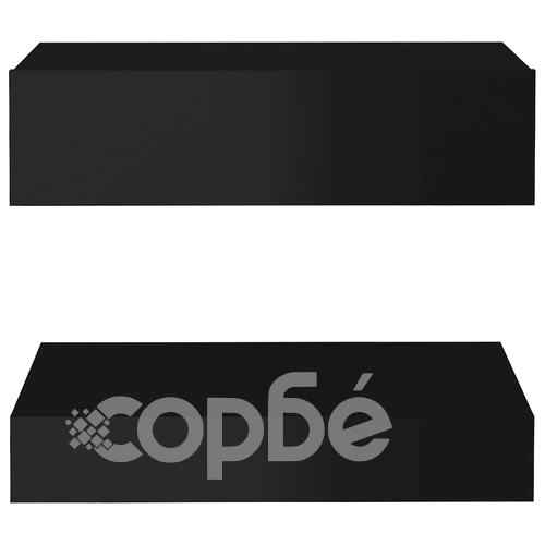 ТВ шкаф с LED осветление, черен гланц, 60x35 см на топ цена от sorbe.bg ТВ шкаф с LED осветление, черен гланц, 60x35 см ➤ топ цена ➤ sorbe.bg
