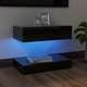 ТВ шкаф с LED осветление, черен гланц, 60x35 см ТВ шкаф с LED осветление, черен гланц, 60x35 см