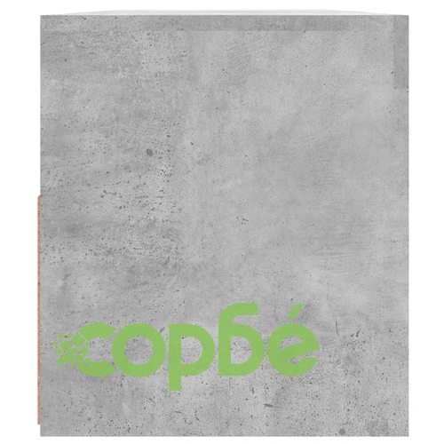 ТВ шкаф с LED осветление, бетонно сив, 90x35x40 см ➤ топ цена ➤ sorbe.bg